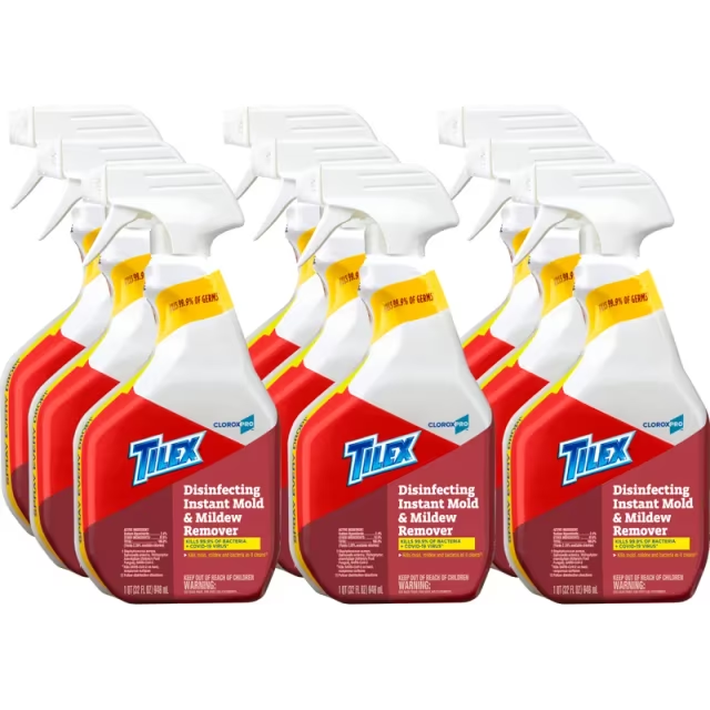Tilex® Mildew Remover Deodorizer 32 FLOZ Multi Surface RTU Sodium Hypochlorite Antibacterial 9/Case