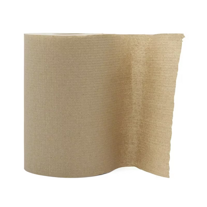 Victoria Bay Roll Paper Towel 7.88IN X350FT 1PLY Recycled Paper Kraft Hardwound Embossed 12 Rolls/Case 60 Cases/Pallet