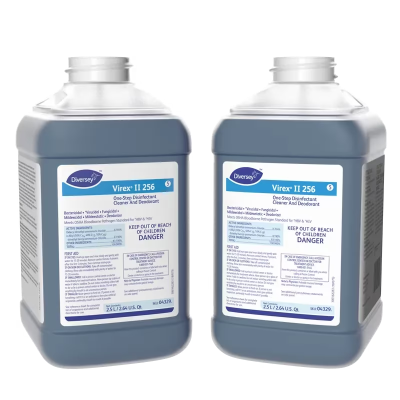 Virex® II 256 Mint One-Step Disinfectant Deodorizer 2.5 L Multi Surface Liquid Concentrate Quat For J-Fill® 2/Case