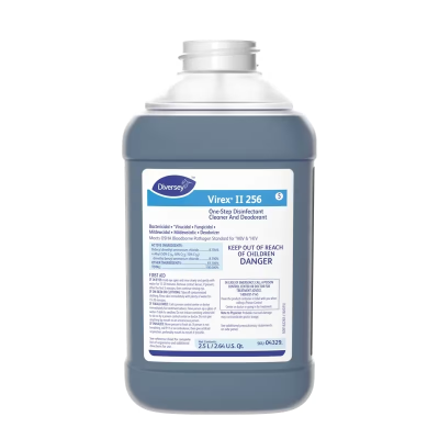 Virex® II 256 Mint One-Step Disinfectant Deodorizer 2.5 L Multi Surface Liquid Concentrate Quat For J-Fill® 2/Case