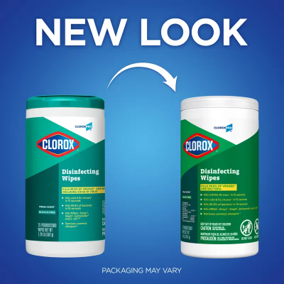 Clorox® Fresh Scent One-Step Disinfectant Multi Surface Wipe Bleach-Free Antibacterial 75 Count/Pack 6 Packs/Case