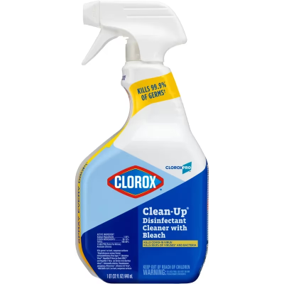 Clorox® Clean-Up® Disinfectant Cleaner 1 QT Multi Surface RTU Bleach Antibacterial 9/Case