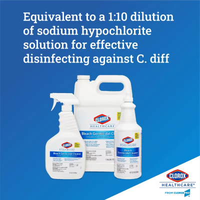 Clorox Healthcare® Bleach Germicidal Fruity Floral One-Step Disinfectant Deodorizer 32 FLOZ Multi Surface RTU 6/Case