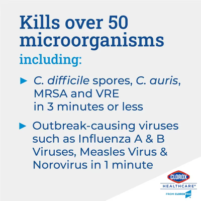 Clorox Healthcare® Bleach Germicidal Fruity Floral One-Step Disinfectant Deodorizer 32 FLOZ Multi Surface RTU 6/Case