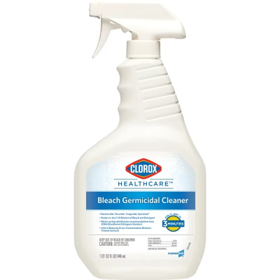 Clorox Healthcare® Bleach Germicidal Fruity Floral One-Step Disinfectant Deodorizer 32 FLOZ Multi Surface RTU 6/Case