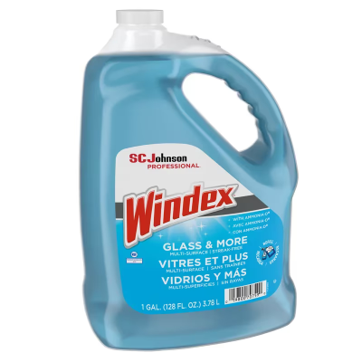Windex® Clean Scent Window & Glass Cleaner 1 GAL Multi Surface Concentrate Ammoniated 4/Case