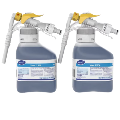 Virex® II 256 Mint One-Step Disinfectant Deodorizer 1.5 L Multi Surface Liquid RTD Quat 2/Case