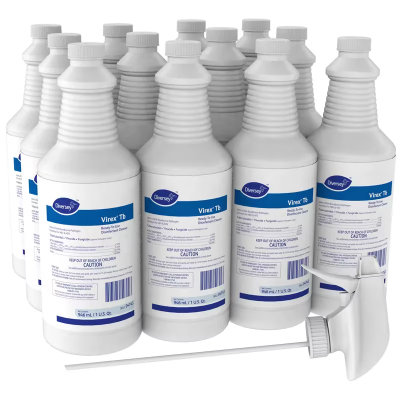 Virex® Tb Lemon Disinfectant 32 FLOZ Multi Surface Liquid RTU Quat 12/Case