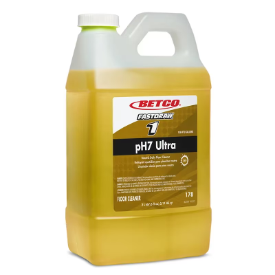 pH7 FastDraw® Ultra Lemon Floor Cleaner 2 L Daily Neutral Concentrate Liquid Low Foam 4/Case