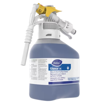 Glance® Window & Glass Cleaner 1.5 L Multi Surface Liquid Concentrate RTD Ammoniated 2/Case