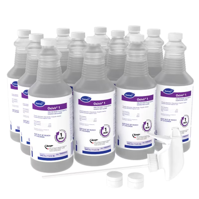 Oxivir® 1 One-Step Disinfectant 32 FLOZ Multi Surface Liquid RTU Accelerated Hydrogen Peroxide (AHP®) 12/Case