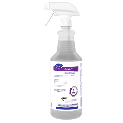 Oxivir® 1 One-Step Disinfectant 32 FLOZ Multi Surface Liquid RTU Accelerated Hydrogen Peroxide (AHP®) 12/Case