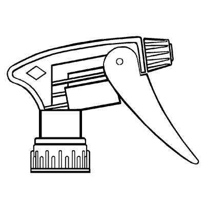 Trigger Sprayer 8 IN Plastic White 1/Each