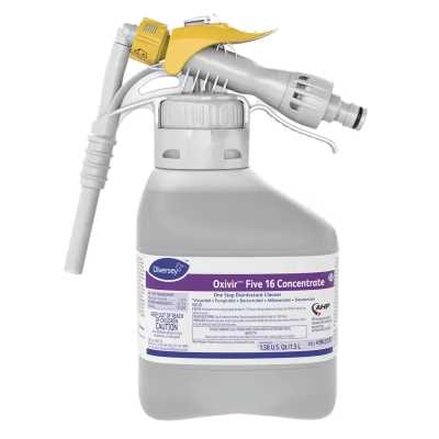 Oxivir® Five 16 One-Step Disinfectant 1.5 L Multi Surface Liquid RTD Accelerated Hydrogen Peroxide (AHP®) 2/Case