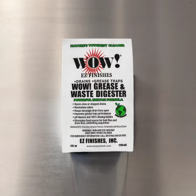 WOW! Grease & Waste Digester Degreaser 4 OZ 32/Case