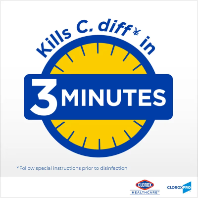 Clorox Healthcare® Bleach Germicidal Unscented One-Step Disinfectant Multi Surface Wipe 110 Count/Pack 2 Packs/Case