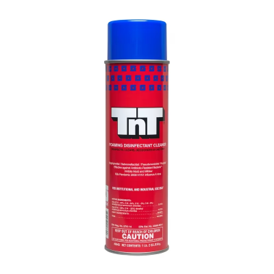 TnT® Type 1 Mint Disinfectant Cleaner 20 OZ Multi Surface Alkaline Aerosol RTU Foam 12/Case