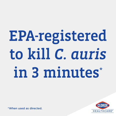 Clorox Healthcare® Bleach Germicidal Floral One-Step Disinfectant Multi Surface Wipe 150 Count/Pack 6 Packs/Case