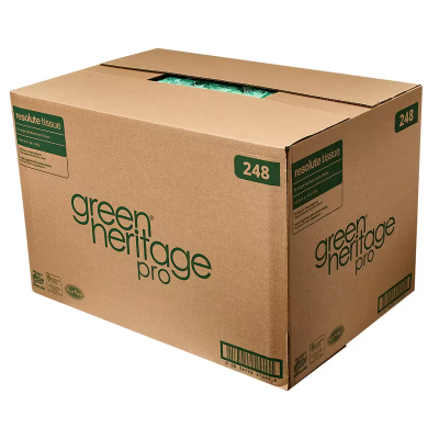 Green Heritage Pro Toilet Paper & Tissue Roll 4X3.1 IN 2PLY White 96 Rolls/Case