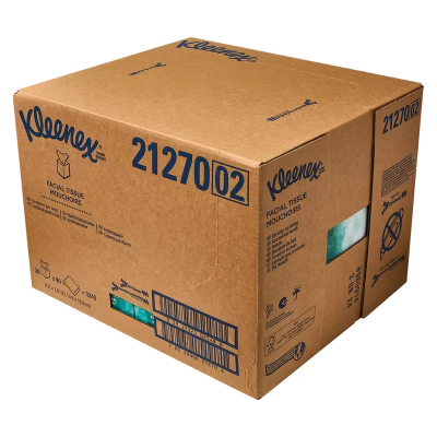 Kleenex® Professional Facial Tissue 8.4X8 IN 2PLY White Cube Box Boutique 90 Sheets/Pack 36 Packs/Case 3240 Sheets/Case