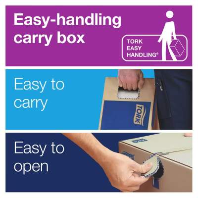 Tork Roll Paper Towel H71 7.438IN X1000FT White Standard Roll Refill 7.85IN Roll 1.925IN Core Diameter 6 Rolls/Case