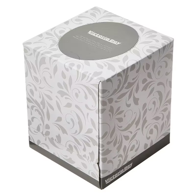 Victoria Bay Facial Tissue 2PLY Virgin Pulp White Cube Box 90 Sheets/Pack 36 Packs/Case
