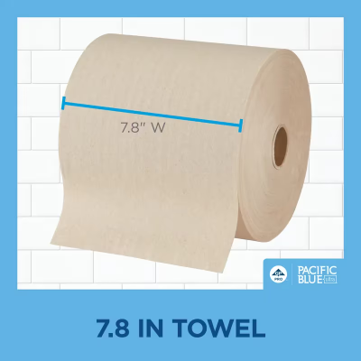 Pacific Blue Ultra™ Roll Paper Towel 7.87IN X1150FT 1PLY Kraft Standard Roll 1150 Sheets/Roll 6 Rolls/Case