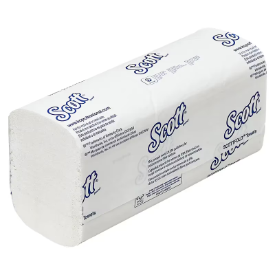 Kleenex® ScottFold Folded Paper Towel 9.4X12.4 IN White 175 Sheets/Pack 25 Packs/Case 4375 Sheets/Case