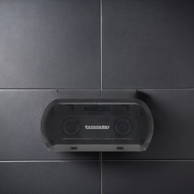 Victoria Bay Toilet Paper Dispenser Wall Mount Smoke 2-Roll High Capacity 1/Each