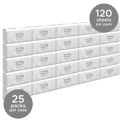 Kleenex® ScottFold Folded Paper Towel 7.8X12.4 IN White 120 Sheets/Pack 25 Packs/Case 3000 Sheets/Case
