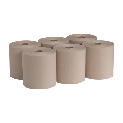 Pacific Blue Basic Roll Paper Towel 7.8X7.875 IN 800 FT 1PLY Kraft Standard Roll EPA Indicator 6/Case