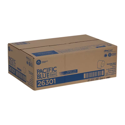 Pacific Blue Basic Roll Paper Towel 7.8X7.875 IN 800 FT 1PLY Kraft Standard Roll EPA Indicator 6/Case