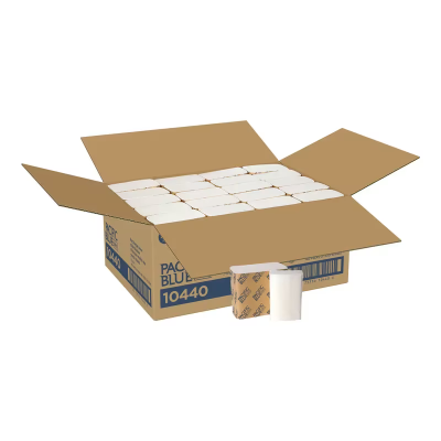 Safe-T-Gard® Door Tissue 10X4 IN 2PLY White 1/4 Fold Refill 200 Sheets/Pack 40 Packs/Case 8000 Sheets/Case