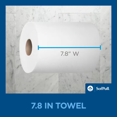 Sofpull® Roll Paper Towel 14.8X7.8 IN 1PLY White Centerpull 324 Sheets/Roll 6 Rolls/Case 1944 Sheets/Case