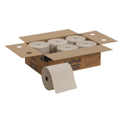 Sofpull® Roll Paper Towel 7.8X7.87 IN 1000 FT 1PLY Kraft Hardwound 7.8IN Roll 6 Rolls/Case