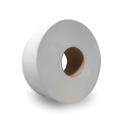 Toilet Paper & Tissue Roll 2000 FT 1PLY White Jumbo (JRT) 9IN Roll 12/Case