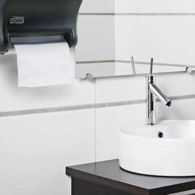 Tork Roll Paper Towel H21 7.875IN X800FT 1PLY White Hard Roll Embossed Advanced Refill 6 Rolls/Case