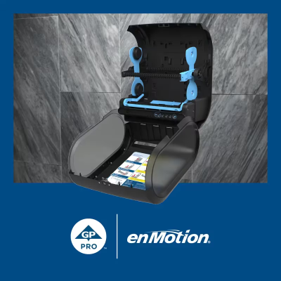 enMotion® Paper Towel Dispenser 9.5X14.7X17.3 IN Wall Mount Black 1-Roll Touchless Automatic 10IN Roll 1/Case