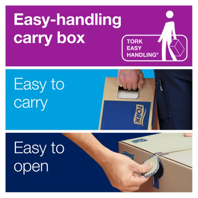 Tork Controlled® Roll Paper Towel H80 8IN X630FT White Standard Roll Y-Notch Embossed Refill 6 Rolls/Case