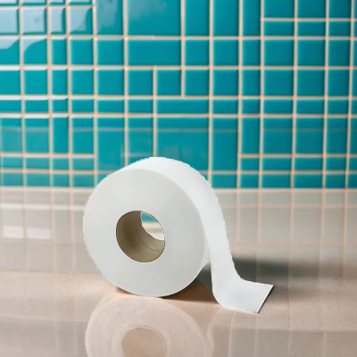 Livi® Toilet Paper & Tissue Roll 3.3IN X600FT 2PLY White Embossed Jumbo (JRT) 3.31IN Core Diameter 12 Rolls/Case