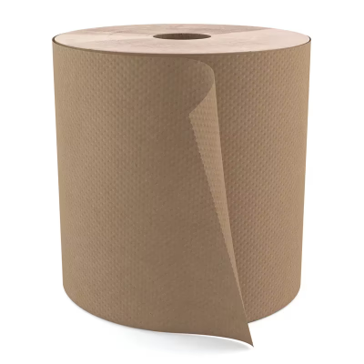 Cascades PRO Roll Paper Towel 7.8IN 800 FT Kraft Embossed Standard Roll 2IN Core Diameter 6 Rolls/Case