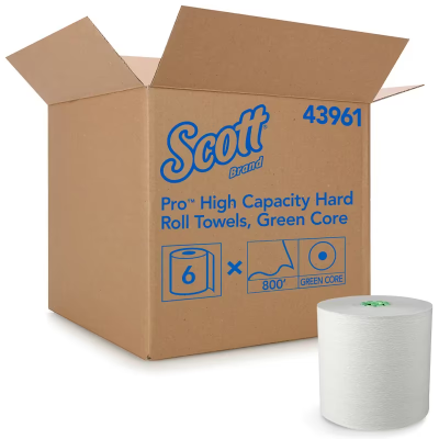Scott® Roll Paper Towel MOD 7.5IN X900FT White Hardwound 1.75IN Core Diameter 6 Rolls/Case