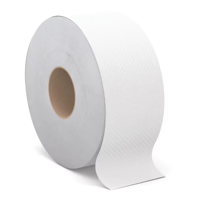 Cascades PRO Toilet Paper & Tissue Roll 9IN X2000FT 1PLY White Jumbo (JRT) 12/Case