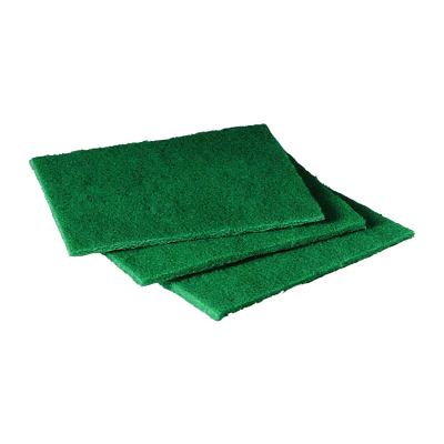 Scouring Pad 4.5X6 IN Medium Duty Synthetic Fiber Green 60/Box