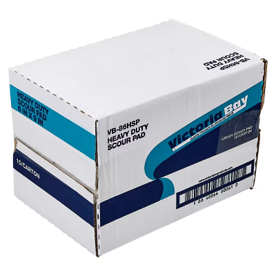 Victoria Bay Scouring Pad 6X9 IN Heavy Duty Fiber Green 15/Case