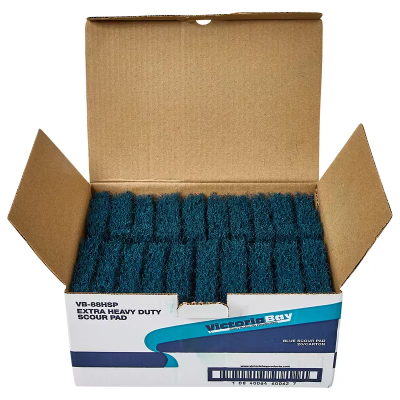 Victoria Bay Scouring Pad 3.5X6 IN Extra Heavy Duty Blue Pot & Pan 20/Case