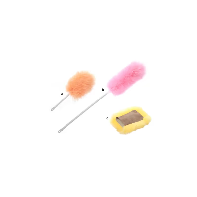 Duster 12 IN Pink With Handle Reusable Pom 1/Each