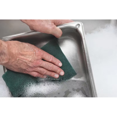 Scotch-Brite™ 96 General Purpose Scouring Pad 9X6 IN Medium Duty Fiber Dark Green Rectangle 20 Count/Box 3 Box/Case