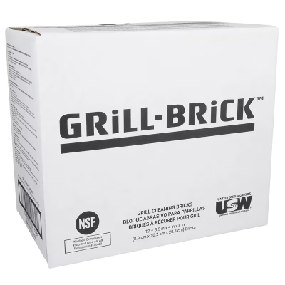 3M™ GB12 Grill Brick 4X3.5 IN Heavy Duty Fiberglass Gray Rectangle Industrial Wrapped 1 Count/Pack 12 Packs/Case