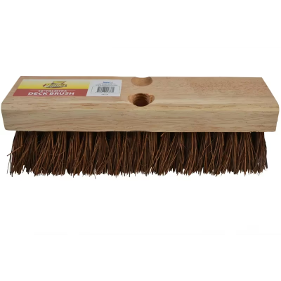 Deck Brush 10 IN Wood Palmyra Brown Tan Without Handle 1/Each